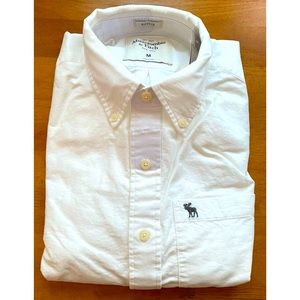 Abercrombie & Fitch White Jay Range Button Up